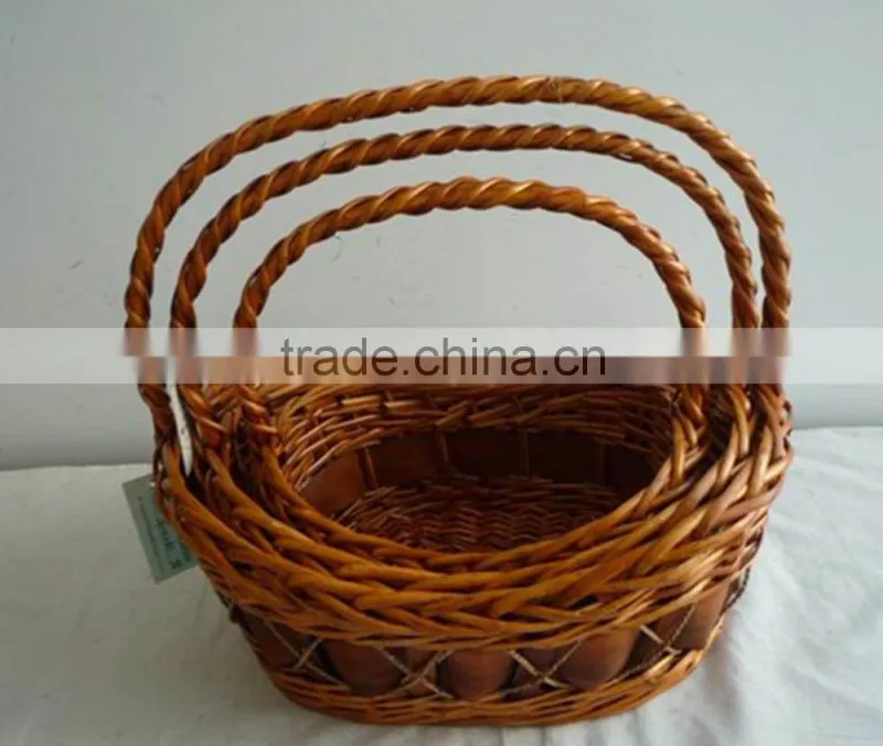 eco-friendly willow basket sets/willow fruit baskets/fruit basket drawing