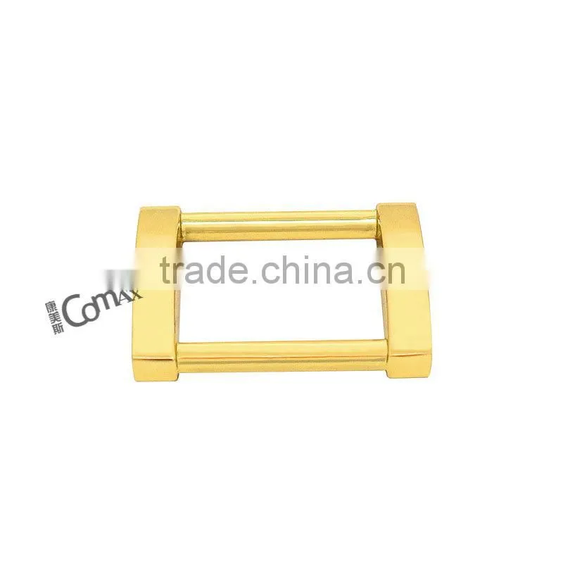 Handbag zinc alloy gold rectangle metal ring for purse