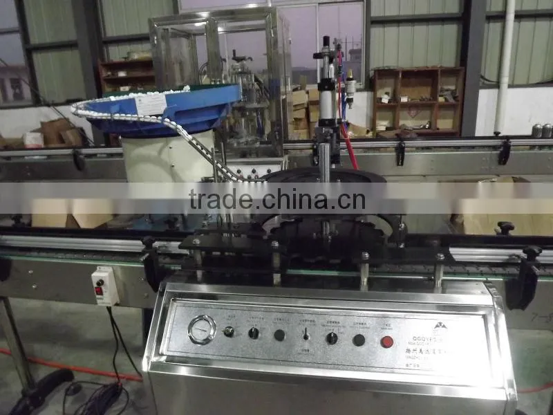 aerosol actuator fixing machine
