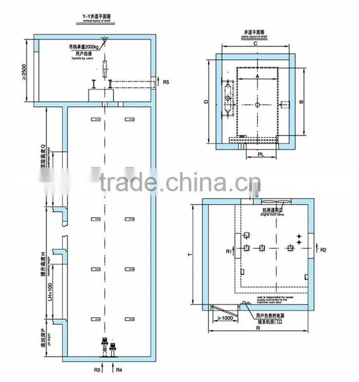 Best Price Convenient Hospital Bed Elevator/ Traction Machine Drive Hospital Elevator