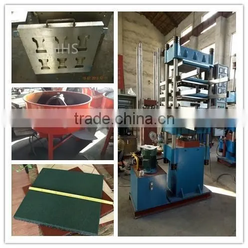 paving machine for rubber surface and rubber tiles machine maker