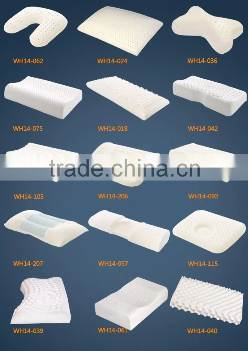 Woof Tooth Shape Natural Pillow Inner Latex Foam Massage Pillow