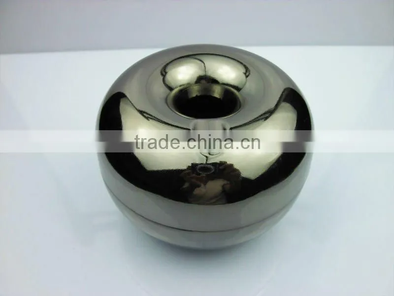 Apple shape metal round ashtray