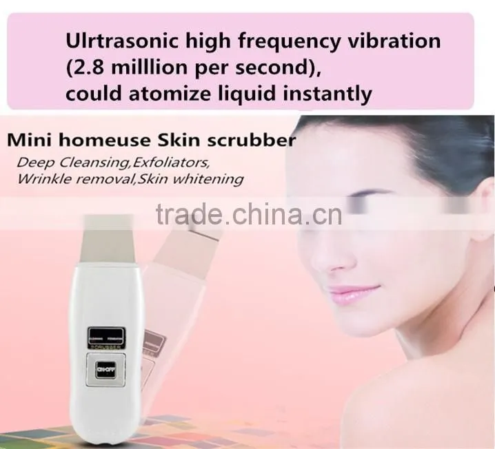 YL-8010 Protable Ultrasonic Skin Scrubber Beauty Machine with ce