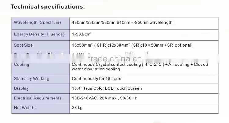 High Quality Laser IPL Machine For Face Wrinkles
