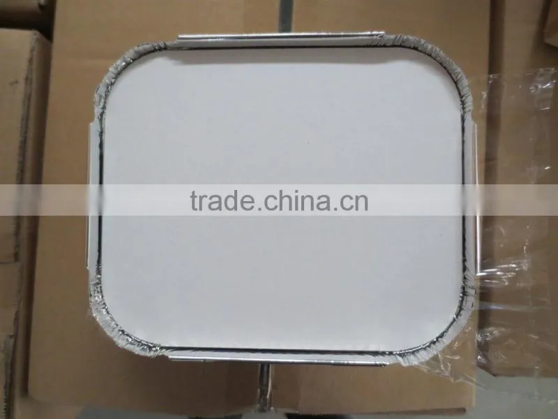 Small rectangle aluminium foil container 300ml/takeout foil meal tray