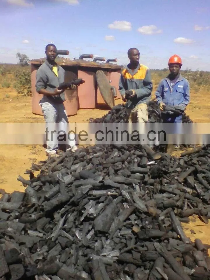 High effiency carbonization furnace/factory direct sale wood charcoal carbonization furnace