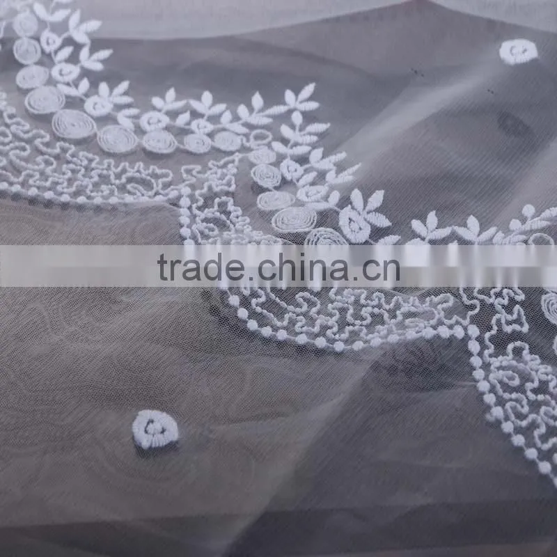 lace curtain fabric of non woven interlining