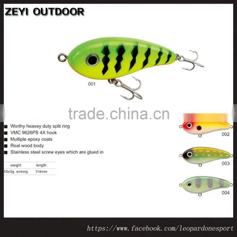 New Fishing Stickbait Popper Lure Wooden Bait For Sale