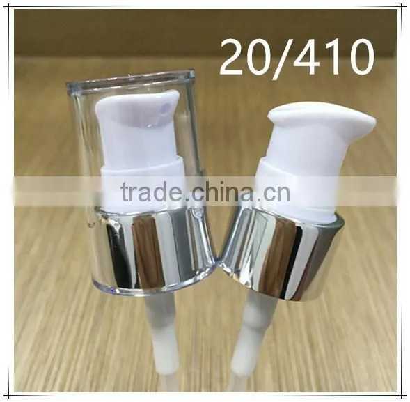 Yuyao factory 20 410 aluminum pump sprayer cream treatment