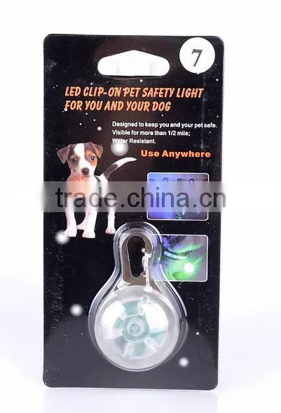 dog collar light, dog safety light, portable LED light