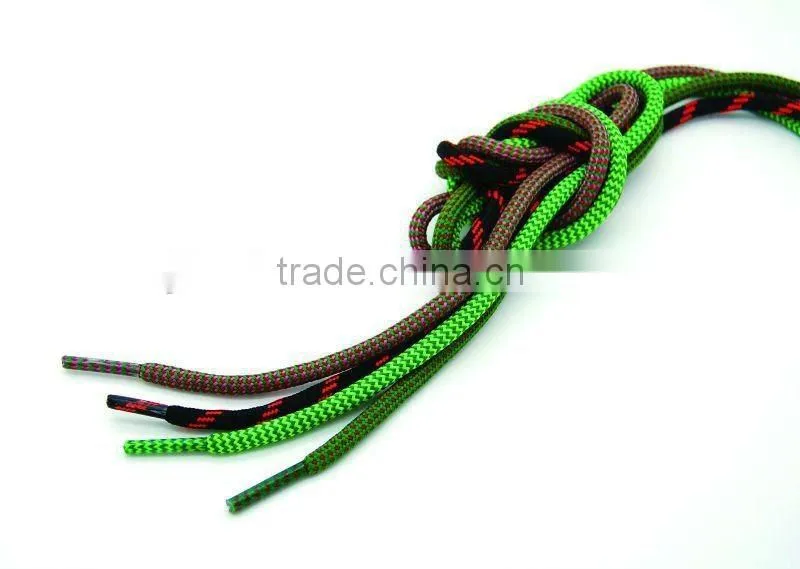 fabric shoe laces with imprinted ,fabric round shoe laces