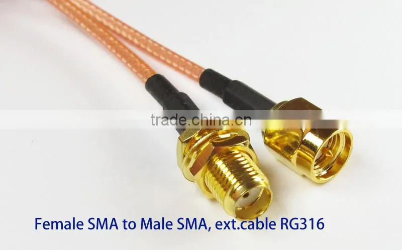 RF Coaxial Wire RG316 Extension Cable 10CM SMA Male to Female FPV Antenna and Wireless Transmission Connections