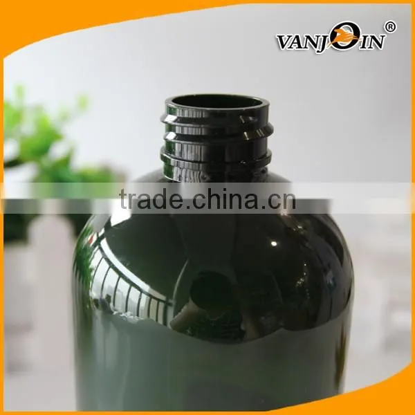 500ml Green Boston Round Lotion Bottle with Pump Sprayer
