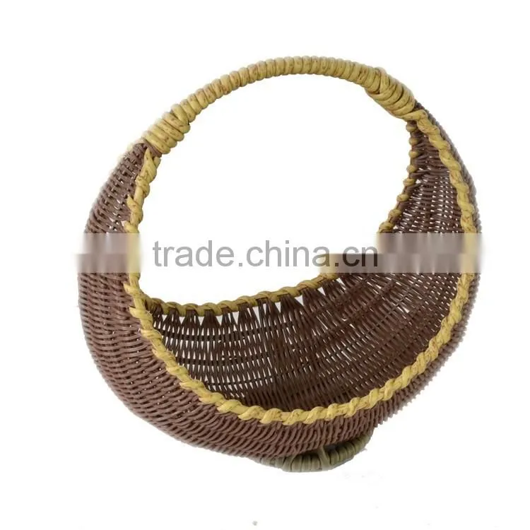 S.D Wholesale Poly woven rattan gift basket for storage