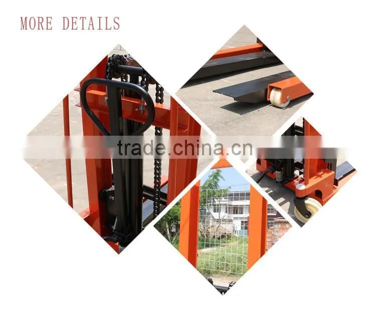 manual 3000kg forklift stacker hydraulic pallet Stacker