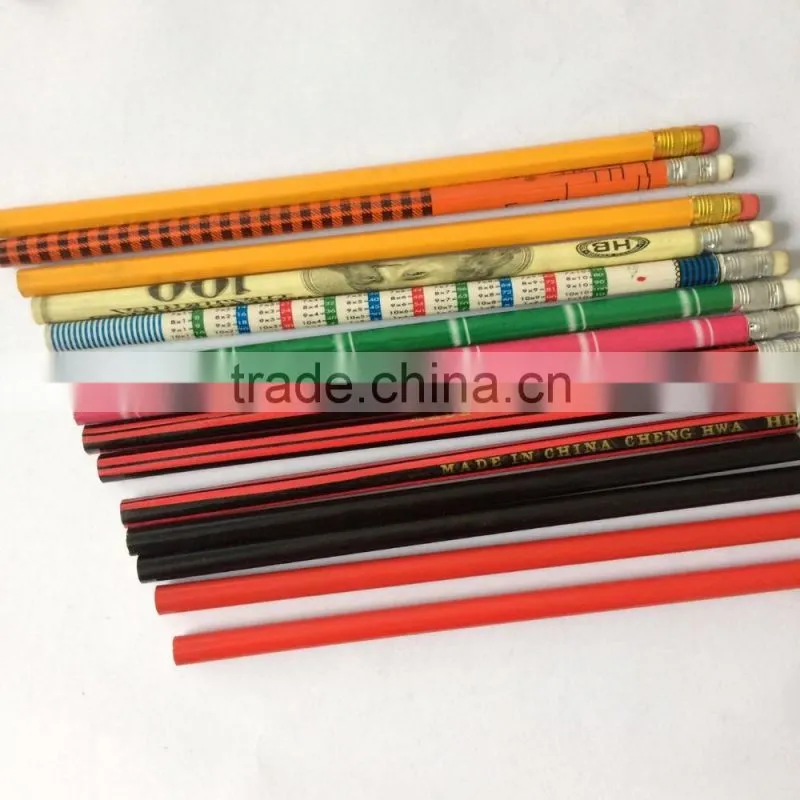 Black lead HB pencils standard HB pencil from China