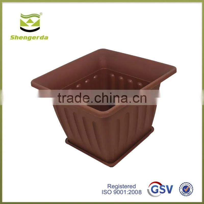 High quality black painted cast iron antique garden flower pot