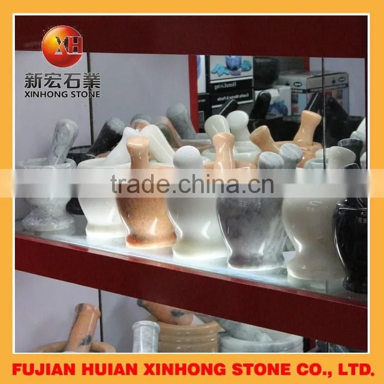natural stone mortar with pestle for fruit paste garlic crusher kicthenware