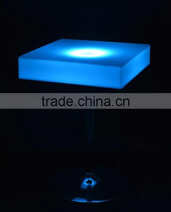 LED Remote Tall Square Coffee Table/ Hot Sell LED Dance Floor/LED Outdoor Lawn Square Table