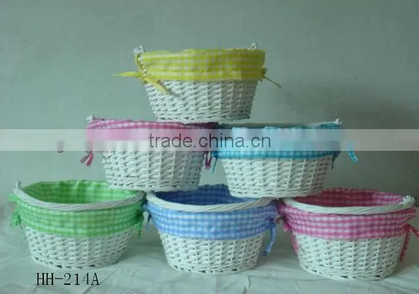 3pcs Round empty knitting gift baskets