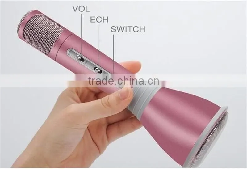 K068 Portable Home KTV Karaoke Player Wireless Microphone and Speaker Portable Wireless Microphone Karaoke Player