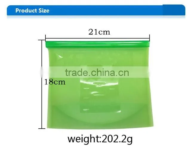 Free Sample!!!Silicone Fresh Vacuum/Kitchen Storage Bag/Food Container For Food