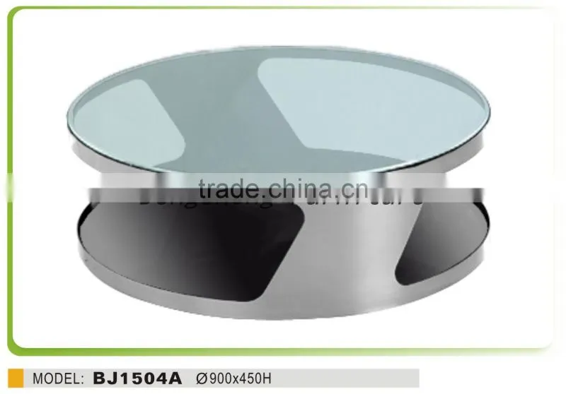 Modern Coffee Table Glass Top Cocktail Living Room Furniture