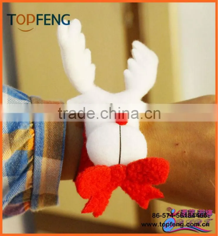 promotional christmas Princess Plush Slap Bracelet