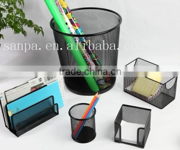 Hot Sales Metal Wire Mesh Office Stationery Gift Set For Promotion