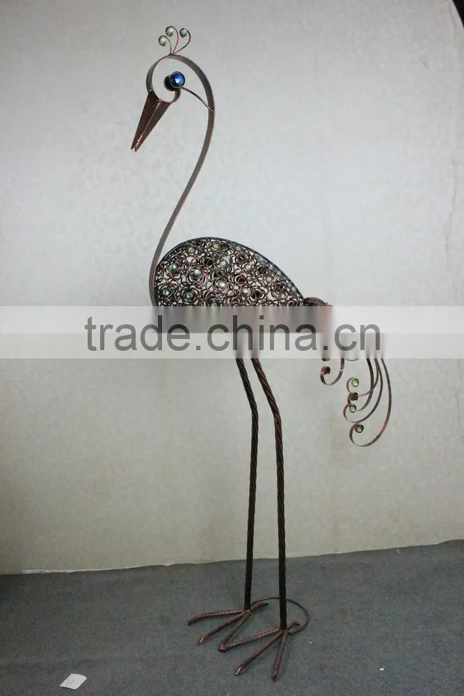 Metal peacock garden decoration