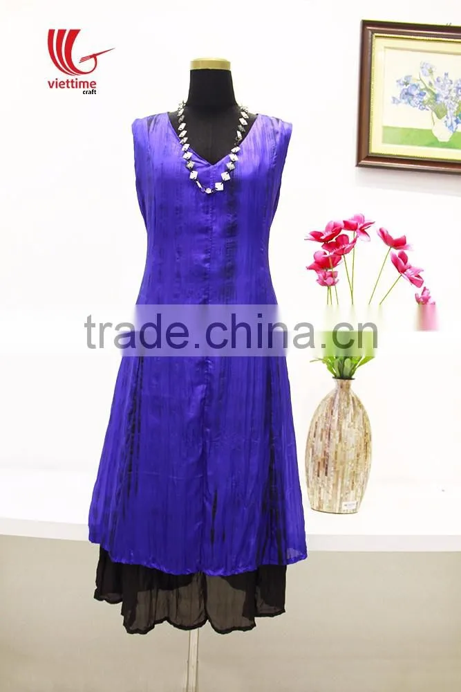 Wholesale woman dress, free size dress made of 100% natural silk, evening dress made in Vietnam