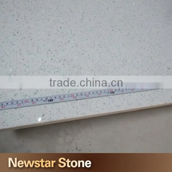 Newstar polished cystal white quartz slab