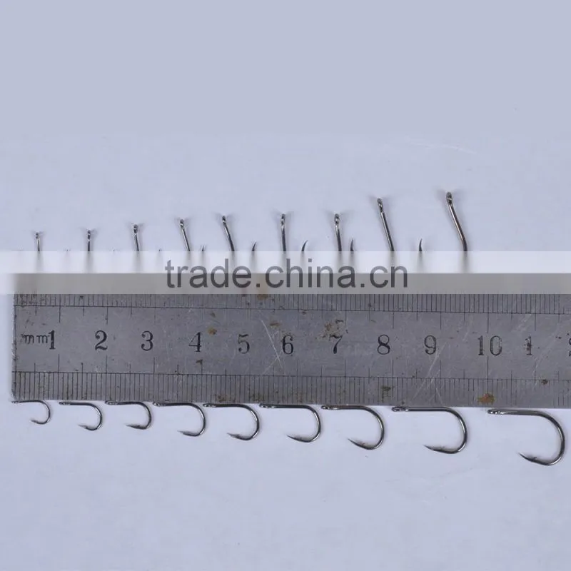 New Arrival 500pcs Carbon Steel Carp Fishing Jig Hooks with Hole Fly Fishing Tackle Box 3# -12# 10 Sizes Pesca Fish Hooks