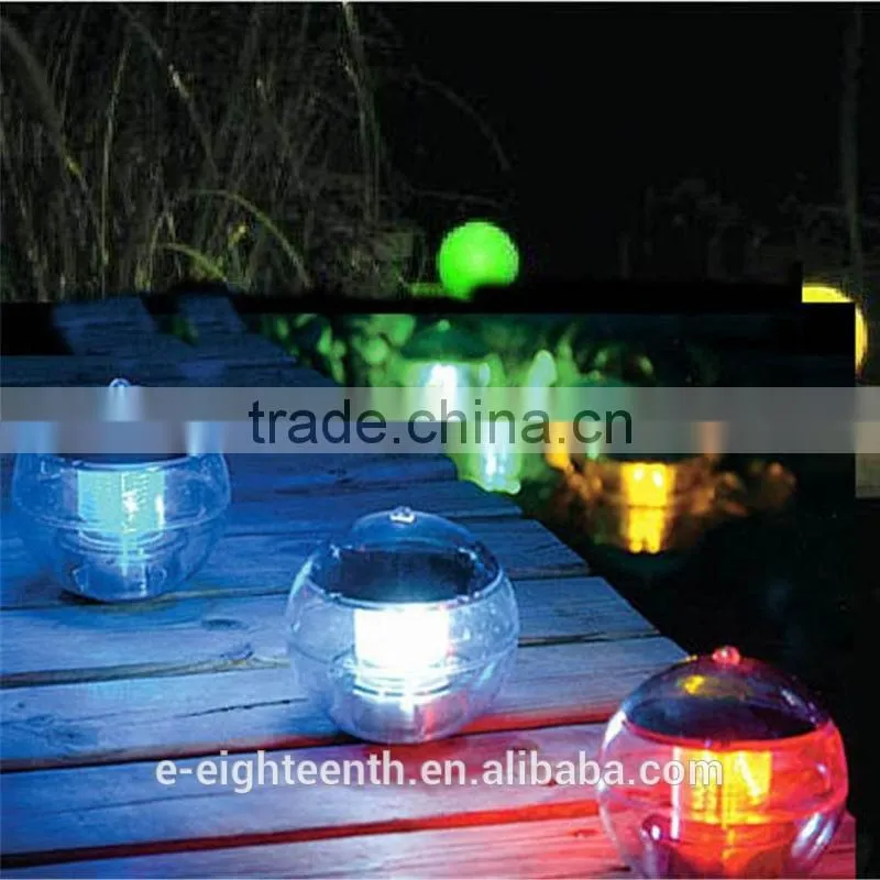 new arrival colorful Solar 7 Color Floating Multi LED Light Water Swimming Pool Ball