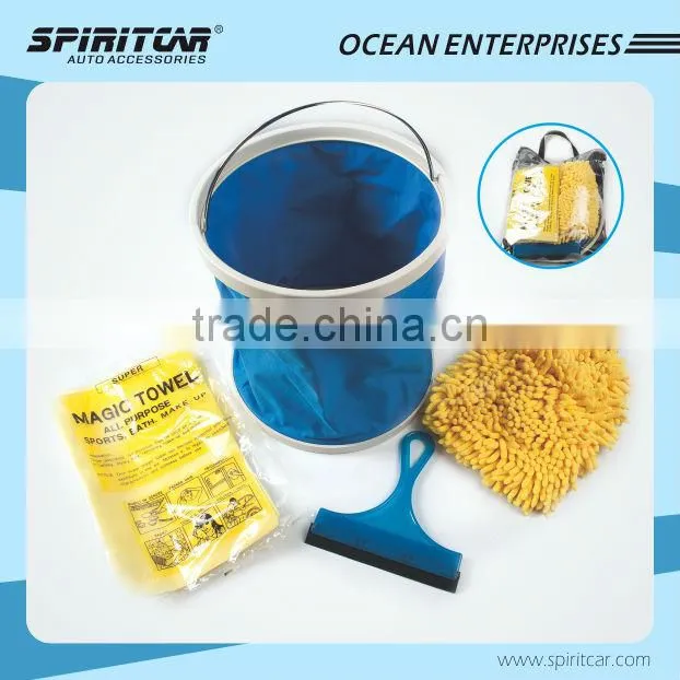 100% Polyester PP Material Car Brush , Microfiber Car Wash Brush
