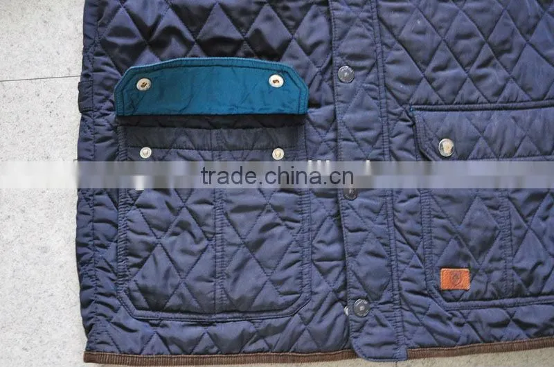 Stylish fashion diamond quilted men jacket