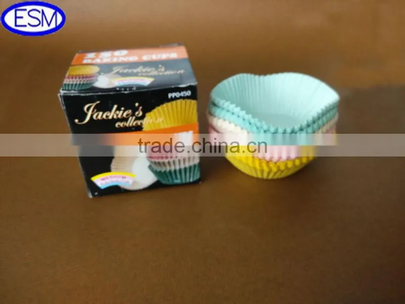 Europe greaseproof paper baking cup, tulip muffin cups, tulip baking cups, cupcake containers, cake trays