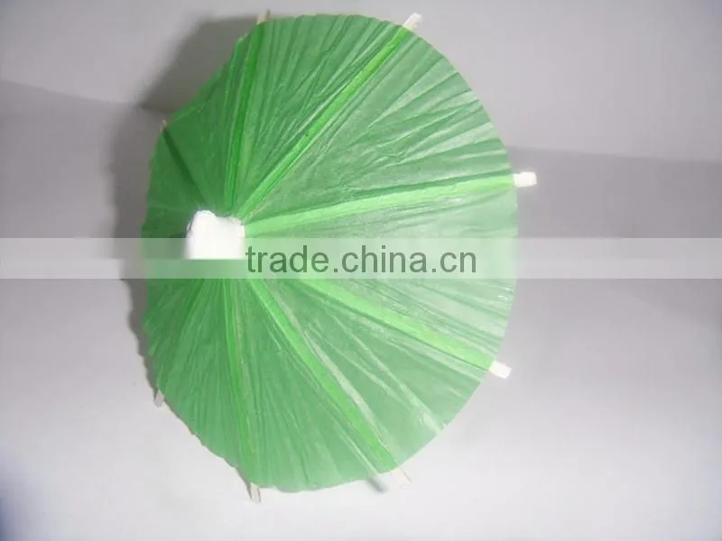 solid color small paper cocktail umbrella sticks