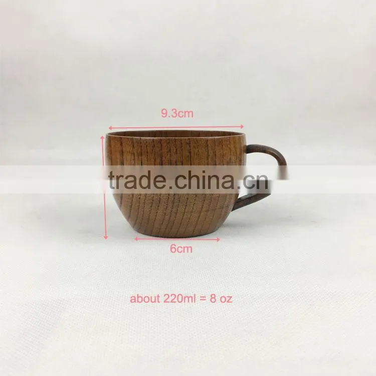 handmade wholesale wooden tea cup without handles