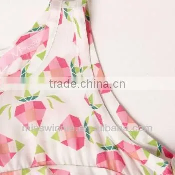 Girl sleeveless diamond pineapple pattern shirt