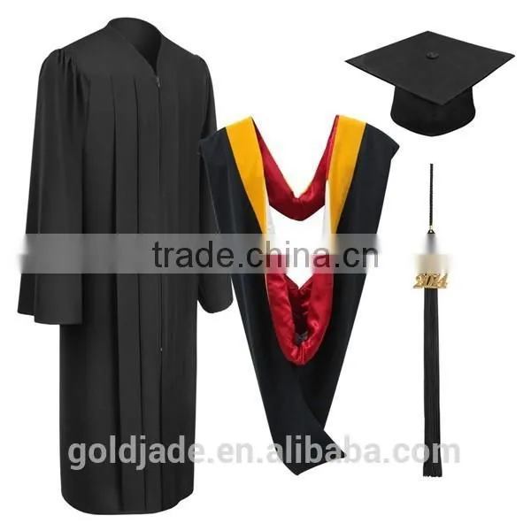 college gown Adult Matte Master Graduation caps and gowns