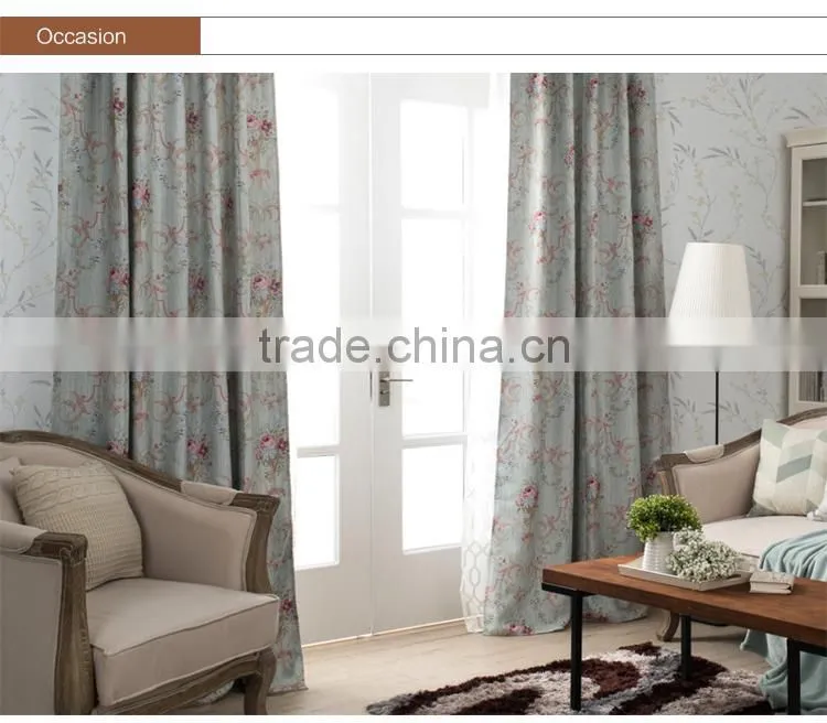 china supplier 100% polyester blackout curtain with different design pattern