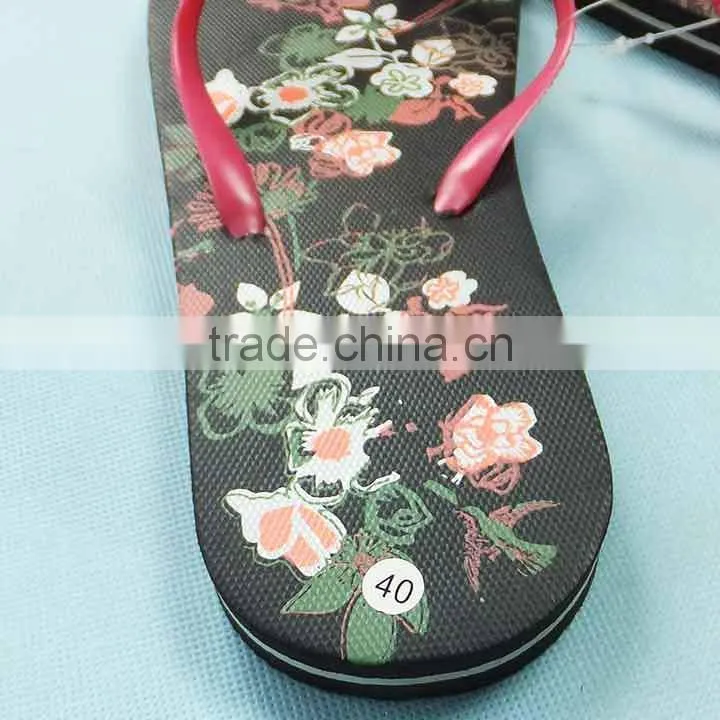 chinese slippers for lady PE slipper stock lots vender 140808G