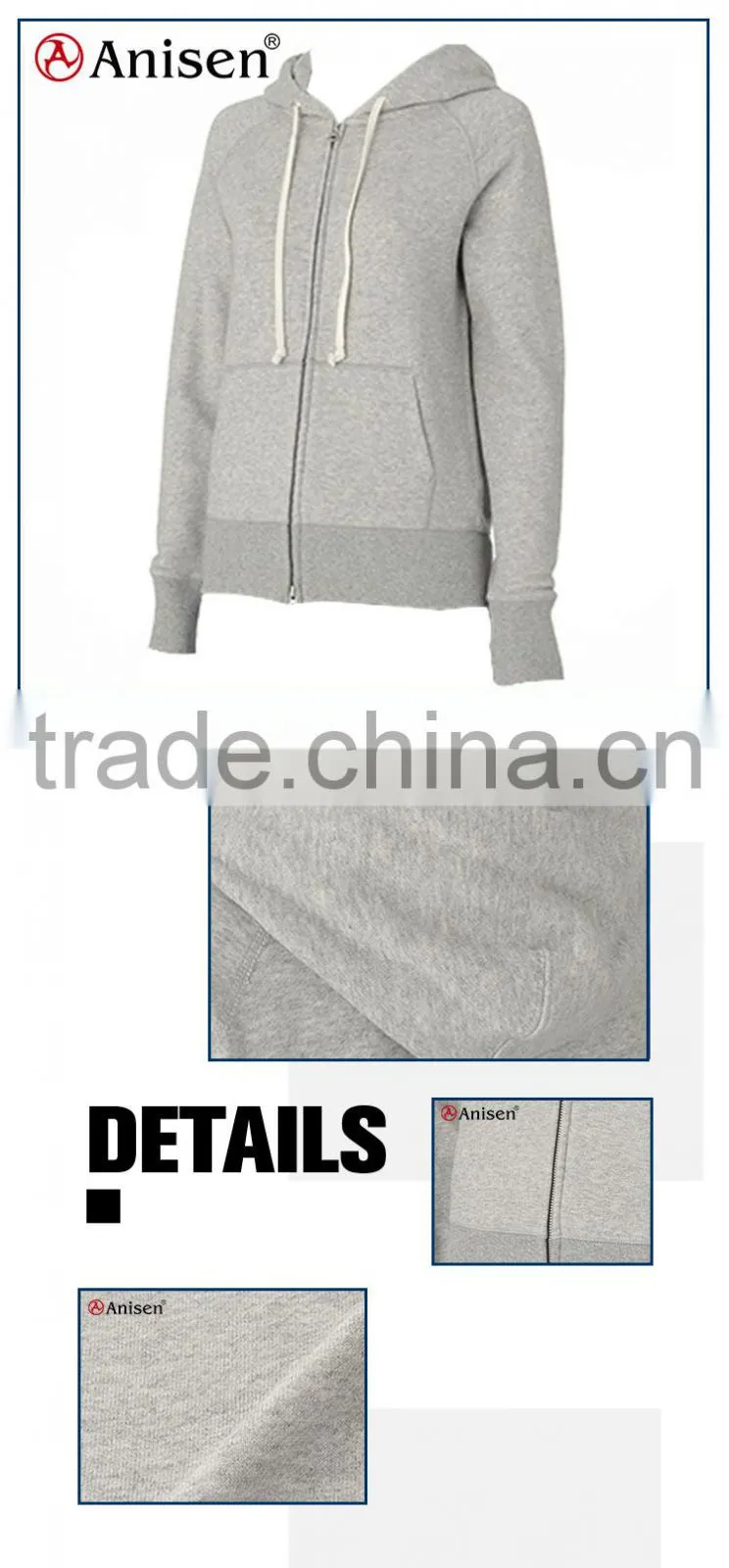 cheap oem fleece windbreaker custom women sports hoodie
