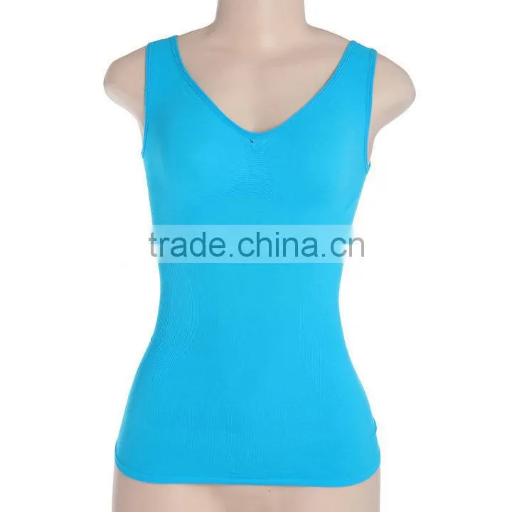 seamless polyamide and spandex ladies tank top