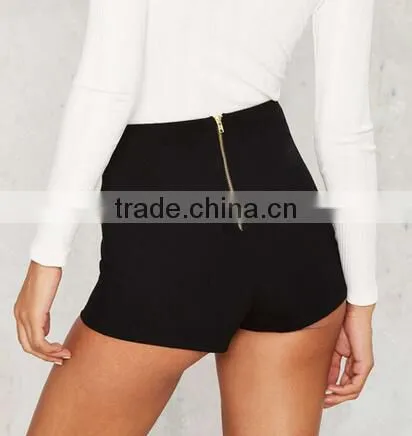 EY0580P Custom Fashion Design Your Own High Waisted Shorts Women