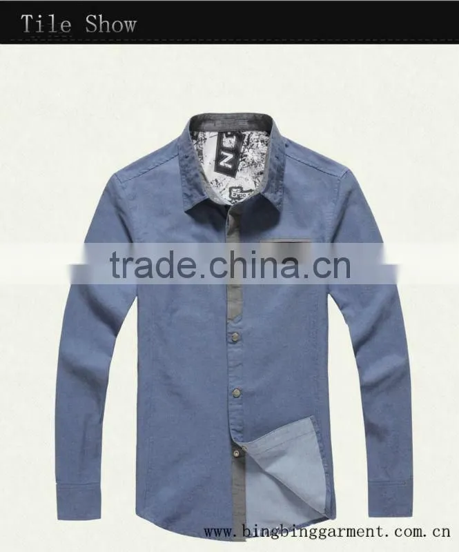 2015 NINGBO latest fashionable mens shirt