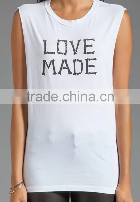 square cut hemp tank top