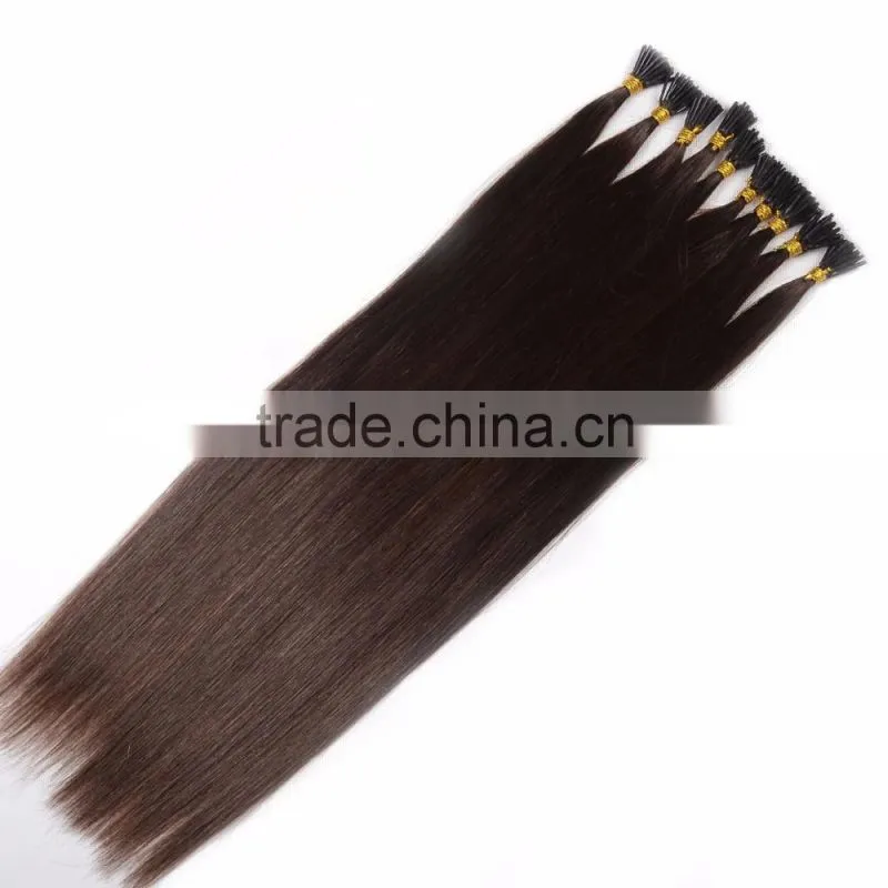 wholesale nail hair extension/human hair